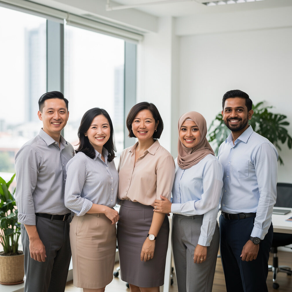Team of storyvibexe health educators smiling together