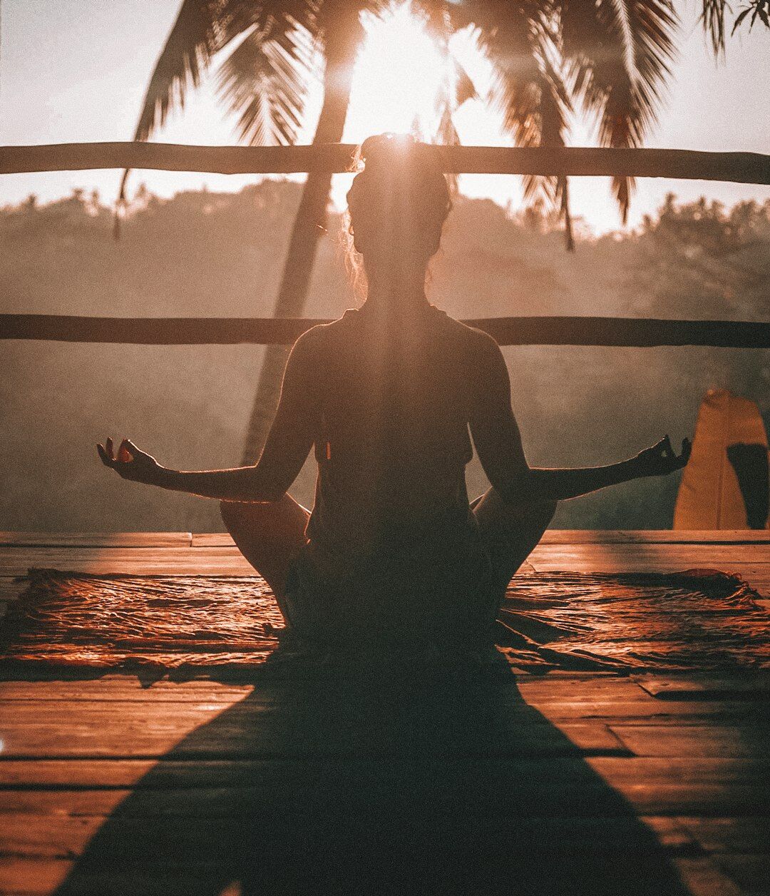person practicing mindfulness