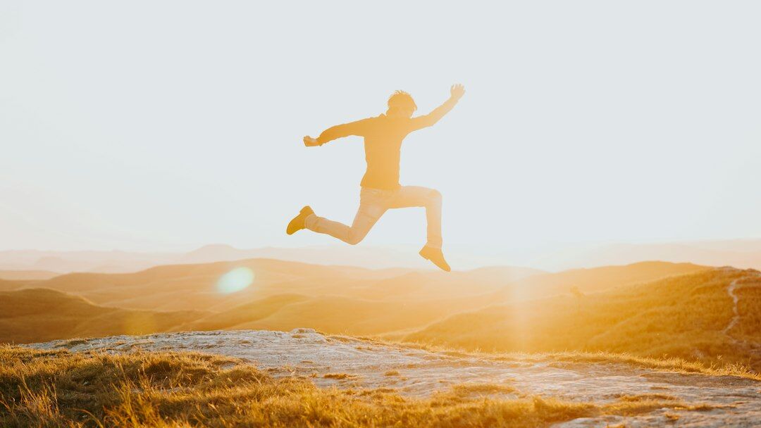 person feeling energetic outdoors